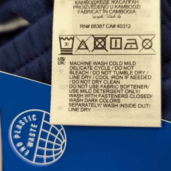 Adidas | 2 Pair Women's Snap Away Track Pants | 1 Blue 1 Purple | Plus Size 4X - Picture 7 of 14